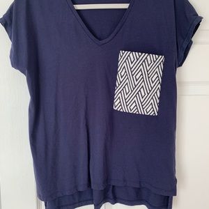 Zara tribal pocket design tee